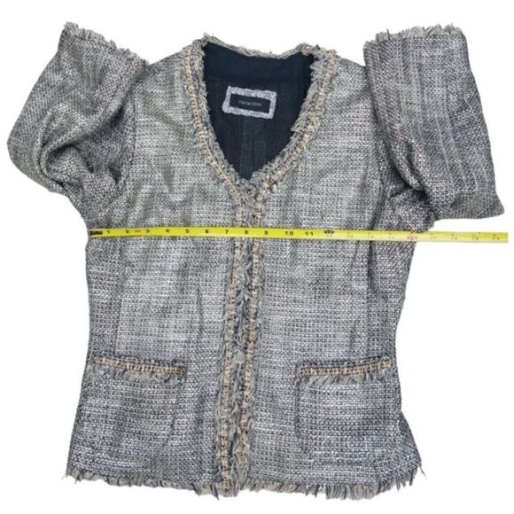 𝅺Caractère Tweed Suit Jacket Fringe - Picture 3 of 6